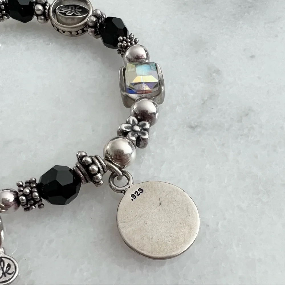 Sterling Silver Beaded Sail Boat Charm Bracelet - Picture 5 of 9